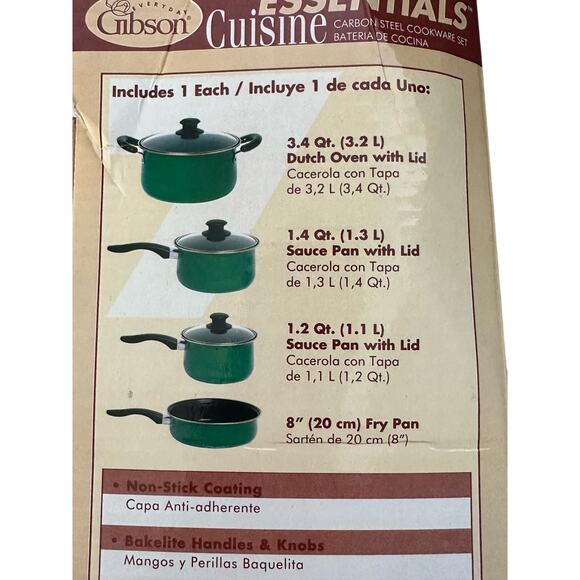 Gibson Home Essentials 7 Piece Cookware Set NIB - Picture 14 of 16